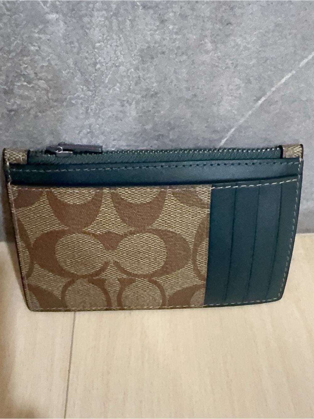 (NWT) Coach Zip Card Case In Signature Canvas C4281